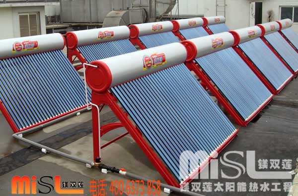 單機串并聯熱水工程